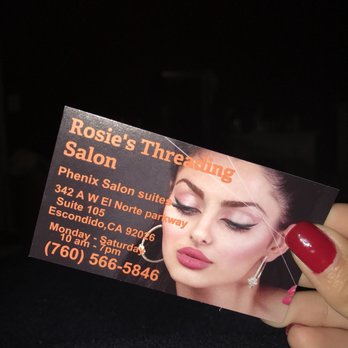 Rosie's Threading Salon - Threading Services Near Me - Escondido, California