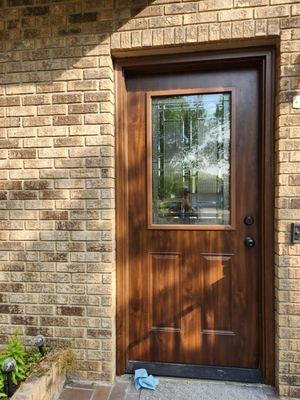 Door installation - Door and window installation with casing and reframing.
