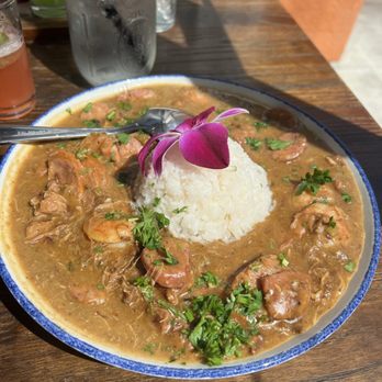 Kitchen 15 - GUMBO WITH WHITE RICE (32oz) - Breakfast & Brunch Near Me - Sacramento, California Kitchen 15 - GUMBO WITH WHITE RICE (32oz) - Breakfast & Brunch Near Me - Sacramento, California