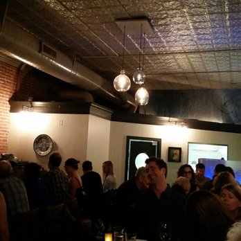 La Cosecha Bar + Restaurant - Another small dining area, half is a long dark wood bar. Love the tin ceiling. - Spanish Near Me - Paso Robles, California