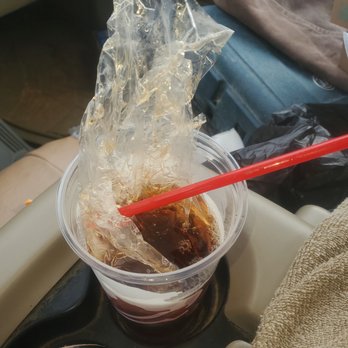 Taco Bell - Plastic glove in my drink. Mixed in with the ice. Nasty!!! - Fast Food Near Me - Muscle Shoals, Alabama Taco Bell - Plastic glove in my drink. Mixed in with the ice. Nasty!!! - Fast Food Near Me - Muscle Shoals, Alabama
