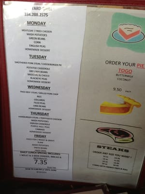 Menu photo 8 Stockyard Grill Montgomery, AL