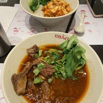 Mian - Spicy beef noodle soup and mapo tofu rice noodle - Noodles Near Me - Costa Mesa, California