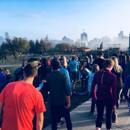 Smoking hot group of sweaty people on a brisk morning hill day! Smoking hot group of sweaty people on a brisk morning hill day!
