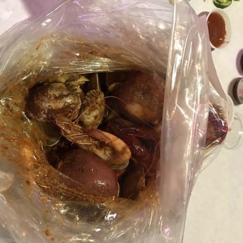 Seafood and Crawfish - Sharing, potatoes, clams, and crawfish. - Seafood Near Me - Riverside, California