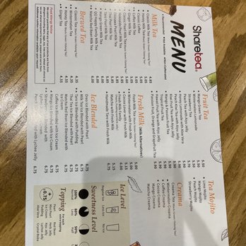 Sharetea - Menu - Bubble Tea Near Me - Houston, Texas
