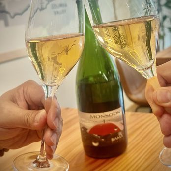 Sama Cellars - Monsoon Sparkling Rosé - Wine Tasting Room Near Me - Redmond, Washington Sama Cellars - Monsoon Sparkling Rosé - Wine Tasting Room Near Me - Redmond, Washington