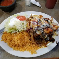 La Villa Mexican Restaurant - Steak special.  So yummy!!!!!