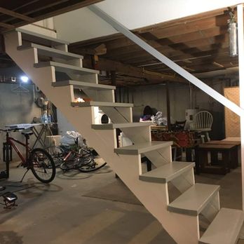 Clements Painting - Basement stairs after - Painters Near Me