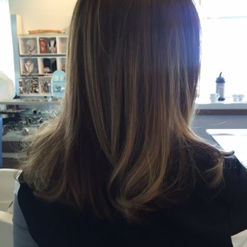 Salon Sora - Light brown color with Full High lights (Jessica) - Hair Salons Near Me - Boca Raton, Florida
