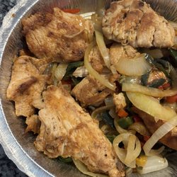 Tipsy Taco - Chicken fajitas "for two". More like chicken tenders for one.
