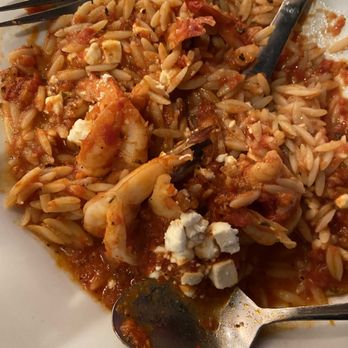 Antik Greek Kitchen - Shrimp with feta and orzo - Greek Near Me - Fairfield, New Jersey Antik Greek Kitchen - Shrimp with feta and orzo - Greek Near Me - Fairfield, New Jersey
