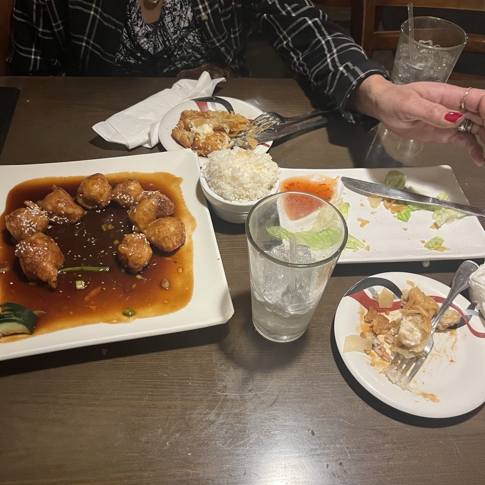 Sesame Chicken, White Rice, Sesame Chicken, White Rice,