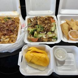 Thai Village - Drunken noodles, pad see ew, crab rangoon, mango sticky rice