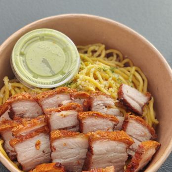 Saiga Vietnamese Eatery - Garlic noodles with pork belly - Vietnamese Near Me - Irvine, California