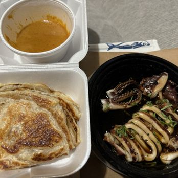 Kimbe Asian Bistro - K11. Indian Pancake and K10. Grilled Calamari - Japanese Near Me - Jacksonville, Florida Kimbe Asian Bistro - K11. Indian Pancake and K10. Grilled Calamari - Japanese Near Me - Jacksonville, Florida