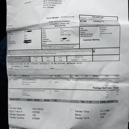 Bill showing I paid