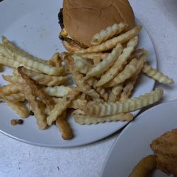 Irv's Burgers - Double cheeseburger with fries