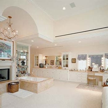Pro Construction - a large bathroom with a fireplace - General Contractors Near Me - Gardena, California