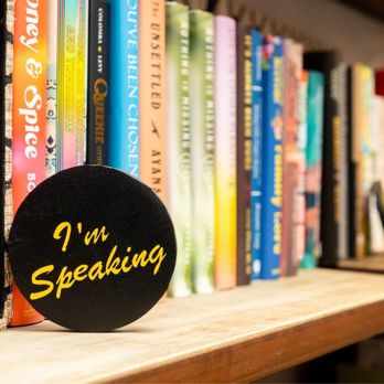 Black English Bookstore - A section at Black English is devoted to VPOTUS statement during the VP debate, "I'm speaking.". Women should not be interrupted. #ThatPart - Bookstores Near Me - Tampa, Florida Black English Bookstore - A section at Black English is devoted to VPOTUS statement during the VP debate, "I'm speaking.". Women should not be interrupted. #ThatPart - Bookstores Near Me - Tampa, Florida