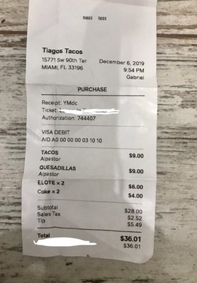 Menu photo 3 Tiagos Tacos Miami, FL Menu photo 3 Tiagos Tacos Miami, FL