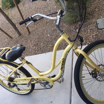 Pedego Electric Bikes Henderson - My daughter's first e-bike "yellow comfort cruiser" - Bike Rentals Near Me - Henderson, Nevada