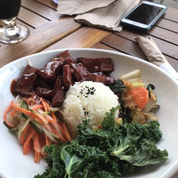 Tonys Darts Away - Korean Bowl w/ Vegan Pork - Gastropubs Near Me - Burbank, California Tonys Darts Away - Korean Bowl w/ Vegan Pork - Gastropubs Near Me - Burbank, California