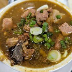 Flying Tortilla Restaurant - Cup of green chile stew