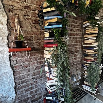 The Wandering Page - A photo op area in the cafe part of the Wandering Page - Coffee & Tea Near Me - Omaha, Nebraska