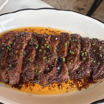 Late Air - Hunter Flat Iron Steak done in tallow - Wine Bars Near Me - Savannah, Georgia Late Air - Hunter Flat Iron Steak done in tallow - Wine Bars Near Me - Savannah, Georgia