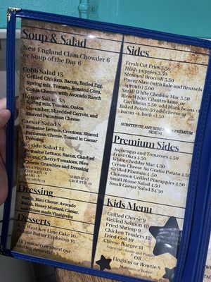 Menu photo 1 Bayside Seafood Grille Crystal River, FL