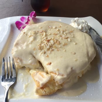 Aloha Kitchen - Coconut macadamia but pancake soufflé. $15 - Breakfast & Brunch Near Me - Honolulu, Hawaii