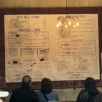 Hometown Bar-B-Que - Menu on the wall - Barbeque Near Me - Brooklyn, New York Hometown Bar-B-Que - Menu on the wall - Barbeque Near Me - Brooklyn, New York