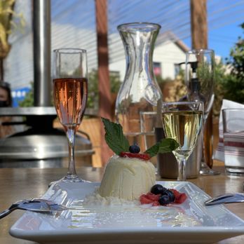 Piqueo's - Passion fruit panna cotta - Latin American Near Me - San Francisco, California Piqueo's - Passion fruit panna cotta - Latin American Near Me - San Francisco, California