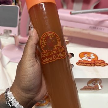 Southern Style Chicken & Waffle - sweet Homemade Half & Half ( Bottle ) - Chicken Wings Near Me - District Heights, Maryland Southern Style Chicken & Waffle - sweet Homemade Half & Half ( Bottle ) - Chicken Wings Near Me - District Heights, Maryland