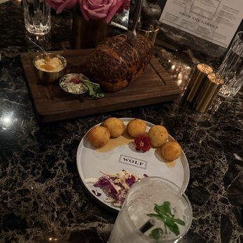 Wolf by Vanderpump at Caesars Republic Scottsdale - Bread, Goat Cheese Balls - Cocktail Bars Near Me - Scottsdale, Arizona Wolf by Vanderpump at Caesars Republic Scottsdale - Bread, Goat Cheese Balls - Cocktail Bars Near Me - Scottsdale, Arizona