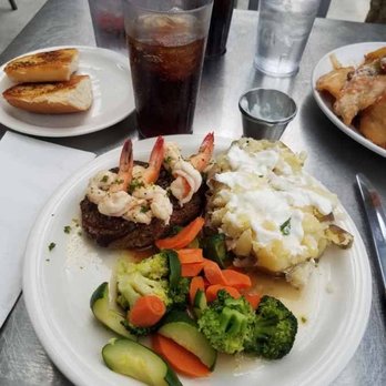 Sunrise Cafe - Surf n Turf was delicious with great service - Cafes Near Me - Paso Robles, California