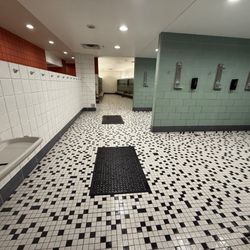 Fairmont Aquatic Center - Plenty of lockers 12 showerhead Baby changer  Two private changing rooms  with shower