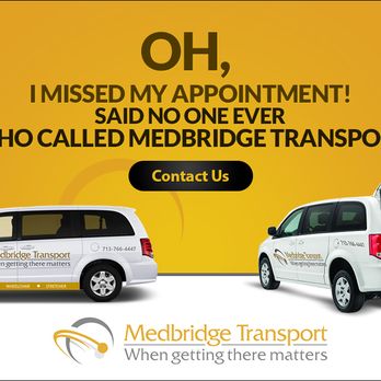 Medbridge Transport - See our customer testimonials on our website or the Better Business Bureau. - Medical Transportation Near Me - Houston, Texas Medbridge Transport - See our customer testimonials on our website or the Better Business Bureau. - Medical Transportation Near Me - Houston, Texas