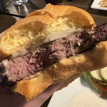 Hanks Chop Shop - "Medium" elk burger - Casinos Near Me - West Yellowstone, Montana Hanks Chop Shop - "Medium" elk burger - Casinos Near Me - West Yellowstone, Montana