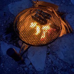 Nuevo Terlingua - The swivel grate at casa Miranda