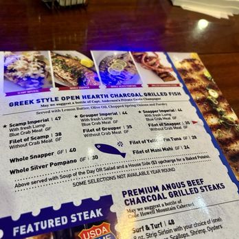 Capt. Anderson's Restaurant - menu - Seafood Near Me - Panama City Beach, Florida Capt. Anderson's Restaurant - menu - Seafood Near Me - Panama City Beach, Florida