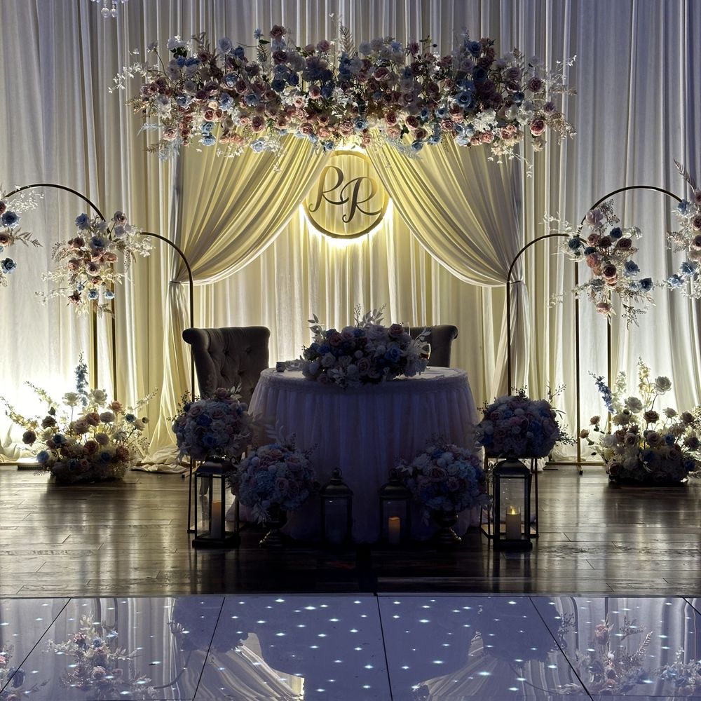 AT Romance Bridal Studio - At Romance's Dance Floor with LED lights! - Bridal Near Me - San Bruno, California