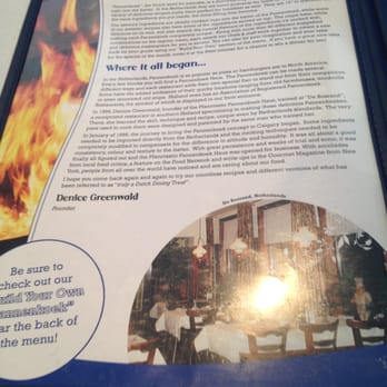 Pfanntastic Pannenkoek Haus - Some history included in the menu, interesting read! - Breakfast & Brunch Near Me - Calgary, Alberta Pfanntastic Pannenkoek Haus - Some history included in the menu, interesting read! - Breakfast & Brunch Near Me - Calgary, Alberta