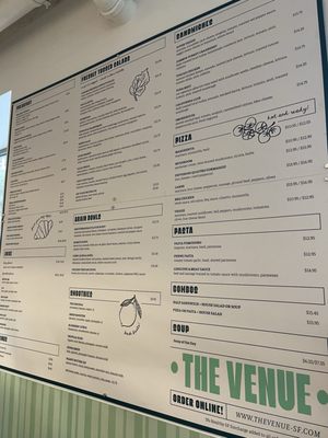 Menu photo 1 The Venue San Francisco, CA Menu photo 1 The Venue San Francisco, CA