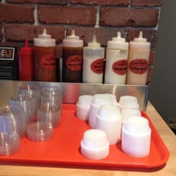 Melt Grilled Cheese - All the free dipping sauces