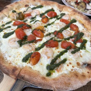Pizza by Aromi - Shrimps and pesto - Pizza Near Me - La Mesa, California Pizza by Aromi - Shrimps and pesto - Pizza Near Me - La Mesa, California