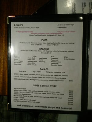 Menu photo 4 Louie's Dallas, TX
