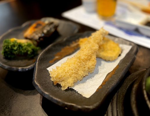 Photo of Kang Nam Japanese Restaurant - Atlanta, GA, US. Shrimp and Vegetable Tempura -  - included in Lunch Combo #1: Kang Nam Jungsik