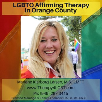 Marlene Klarborg Larsen - Gay, Lesbian, Bisexual, Trans... LGBTQ counseling located in Orange County. - Sex Therapists Near Me - Long Beach, California